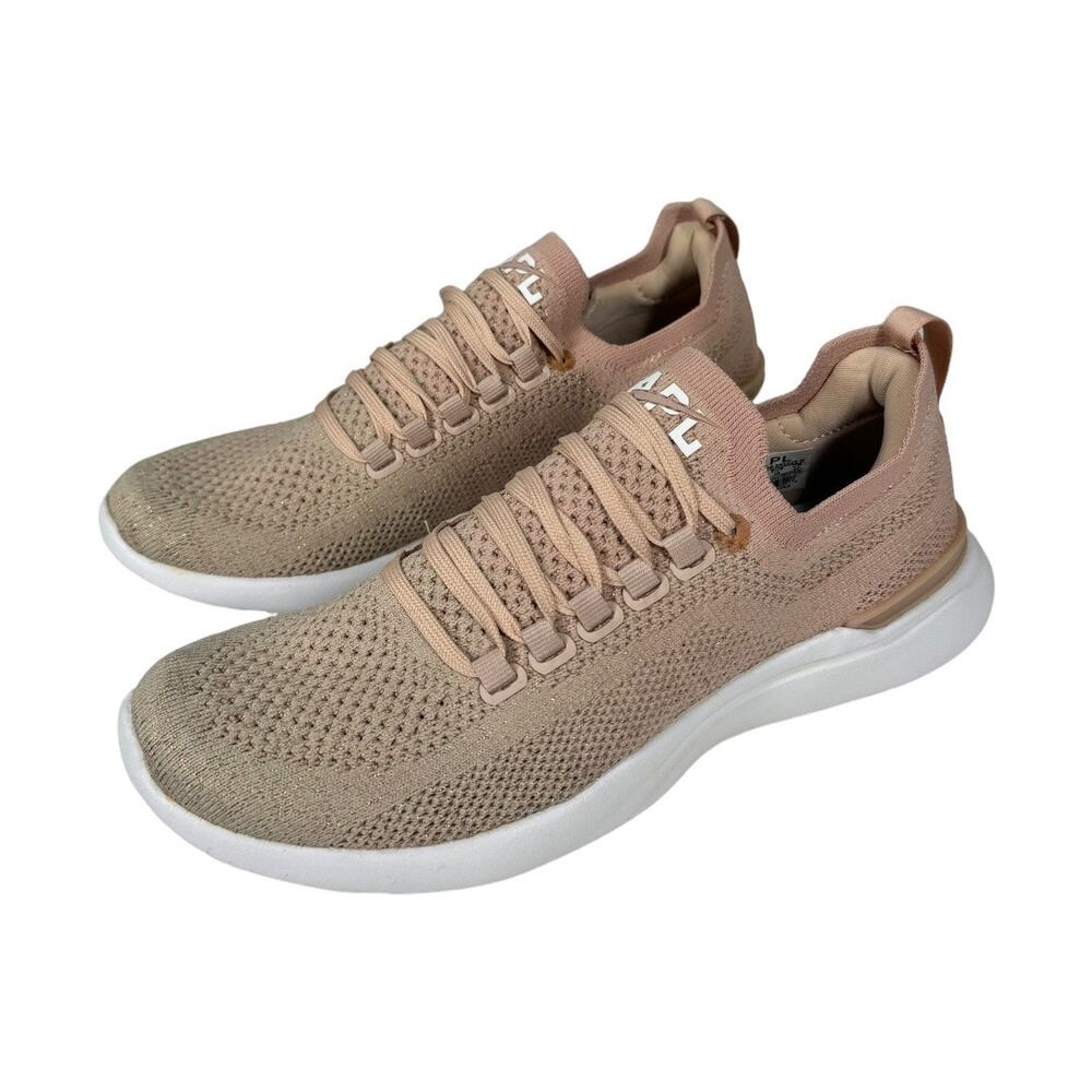 APL Womens TechLoom Breeze Sneakers 7..5 Rose Dust Rose Gold White Trainers